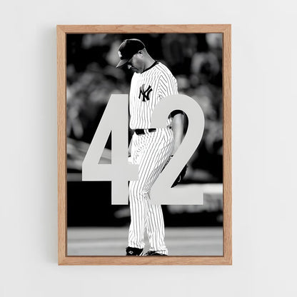 ap-mariano rivera-7 cadre Bois clair