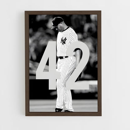 ap-mariano rivera-7 cadre Bois foncé