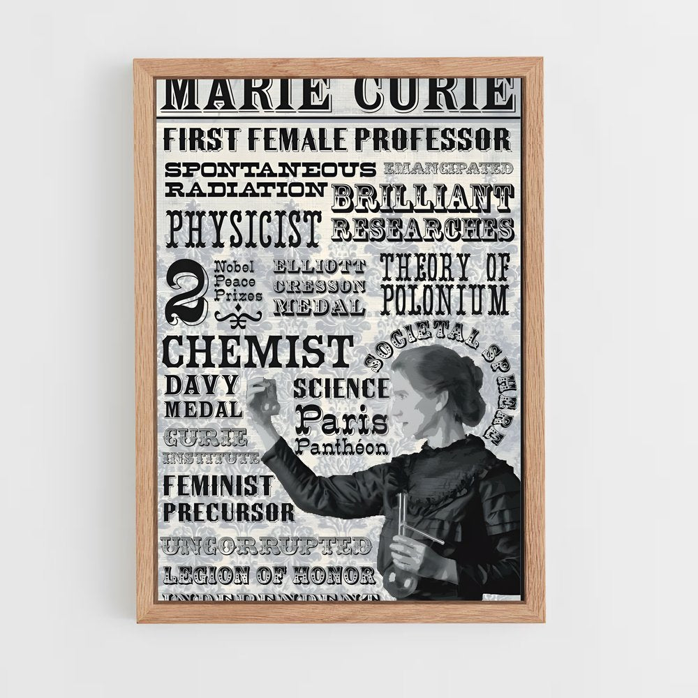 ap-marie curie-1 cadre Bois clair
