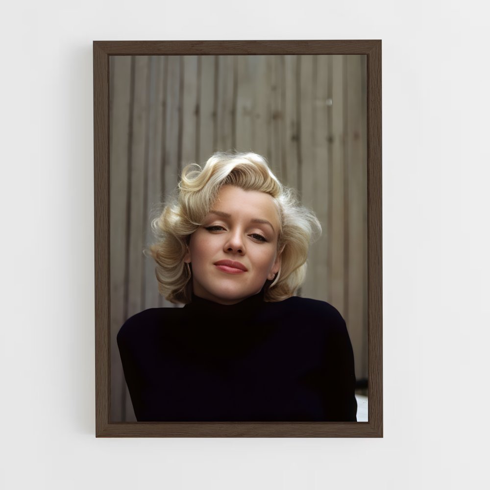 ap-marilyn monroe-1 cadre Bois foncé