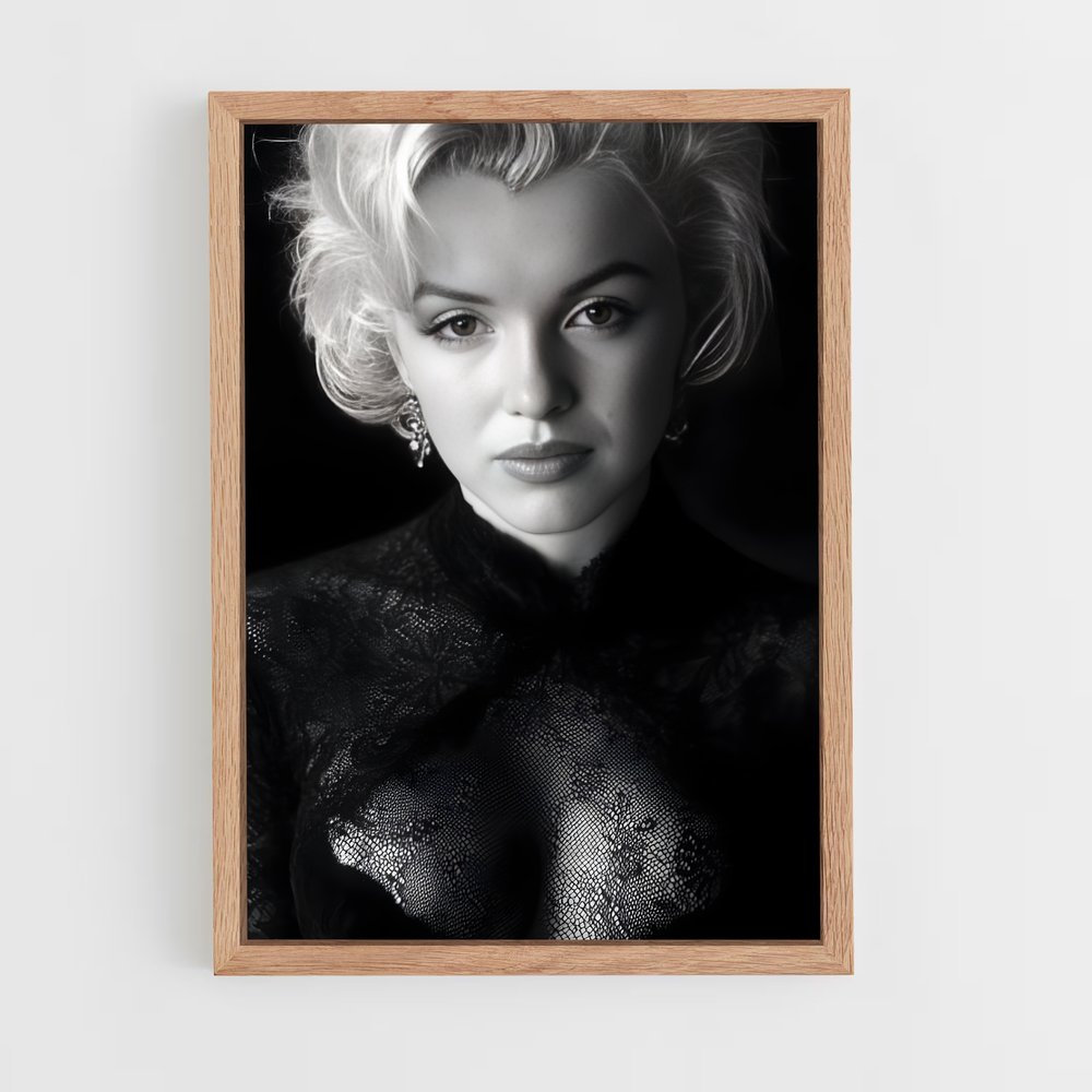 ap-marilyn monroe-11 cadre Bois clair