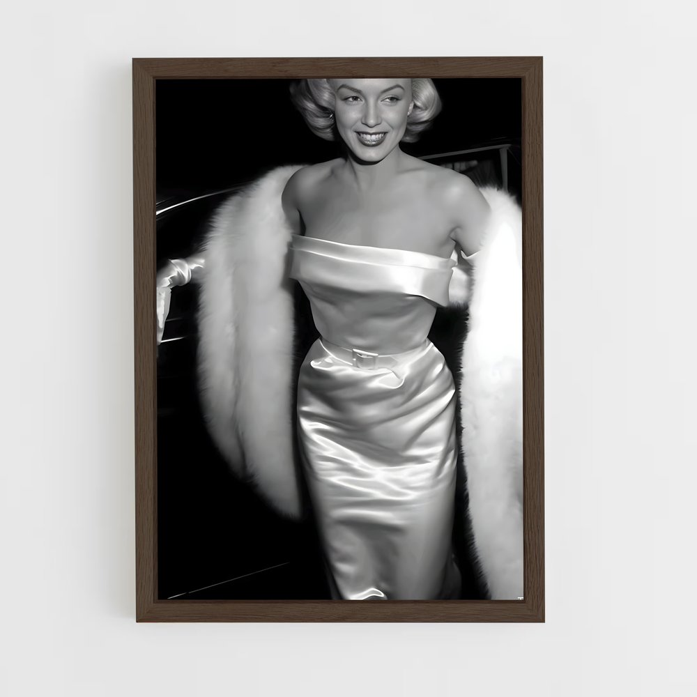 ap-marilyn monroe-4 cadre Bois foncé
