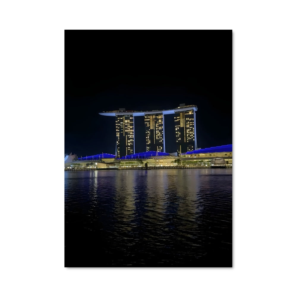 Poster Nuit Étoilée à Marina Bay