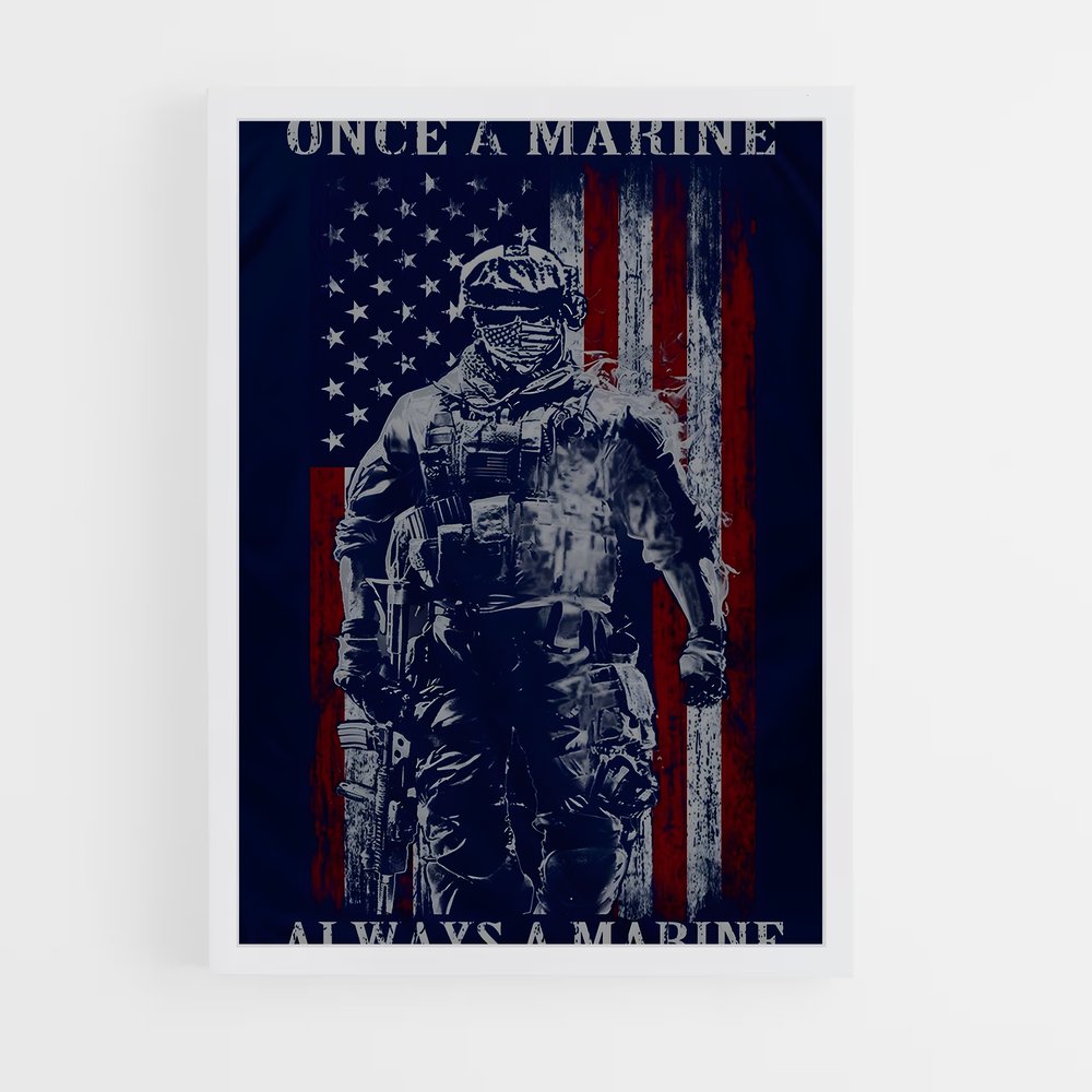 ap-marine corps-5 cadre Blanc