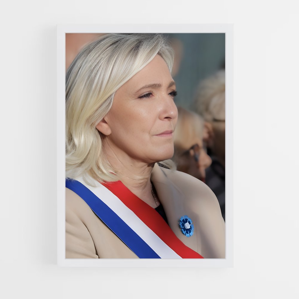 ap-marine le pen-7 cadre Blanc