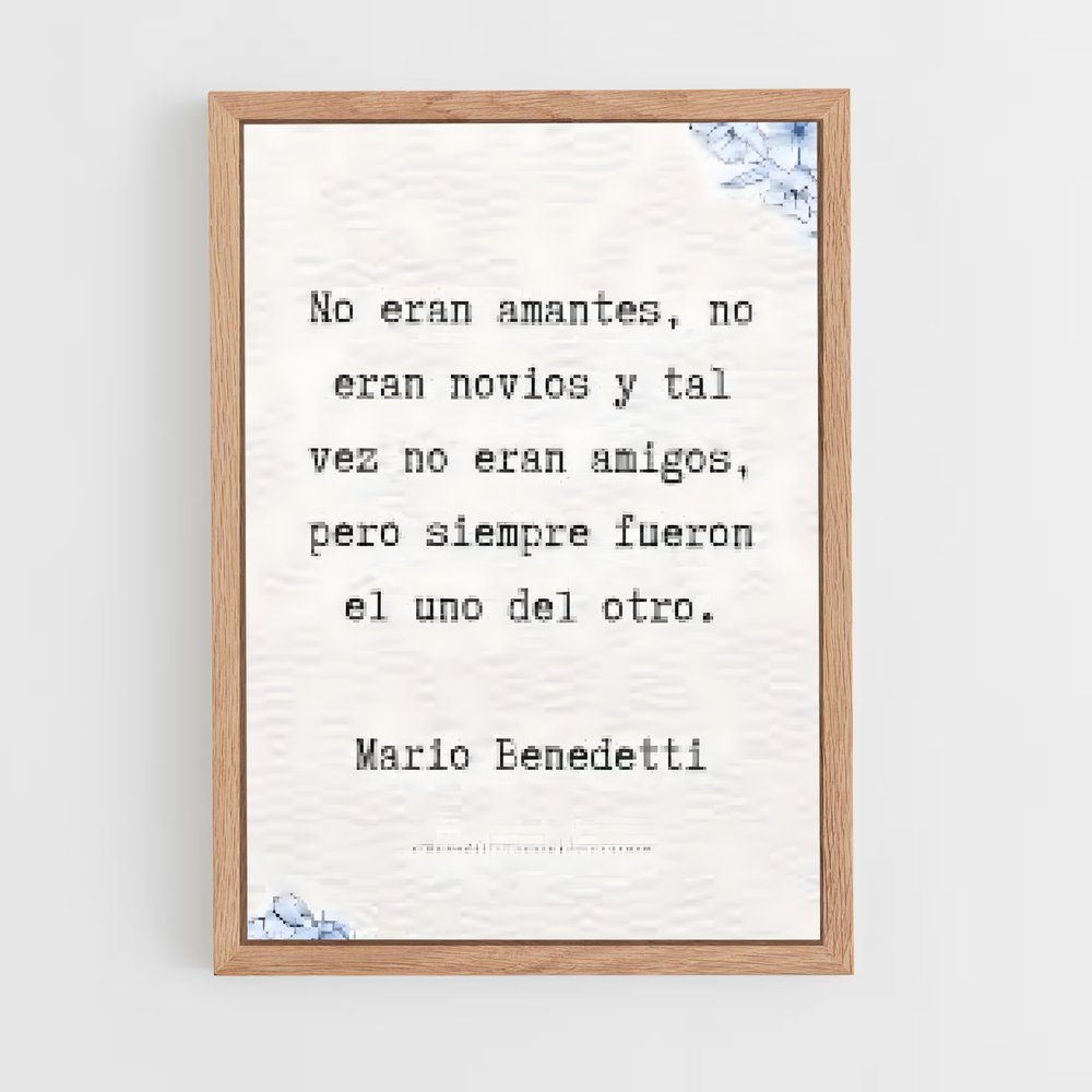 ap-mario benedetti-2 cadre Bois clair