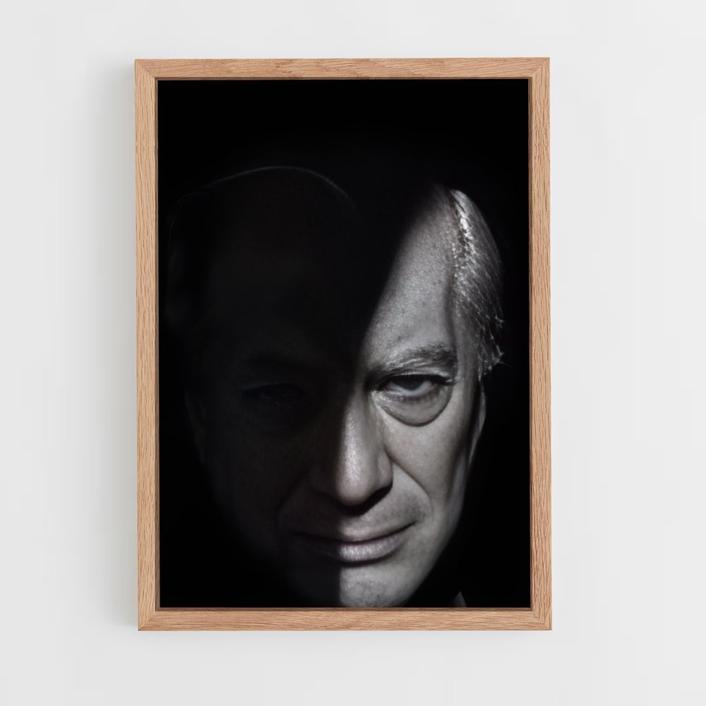 ap-mario vargas llosa-4 cadre Bois clair
