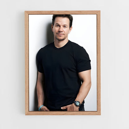 ap-mark wahlberg-5 cadre Bois clair