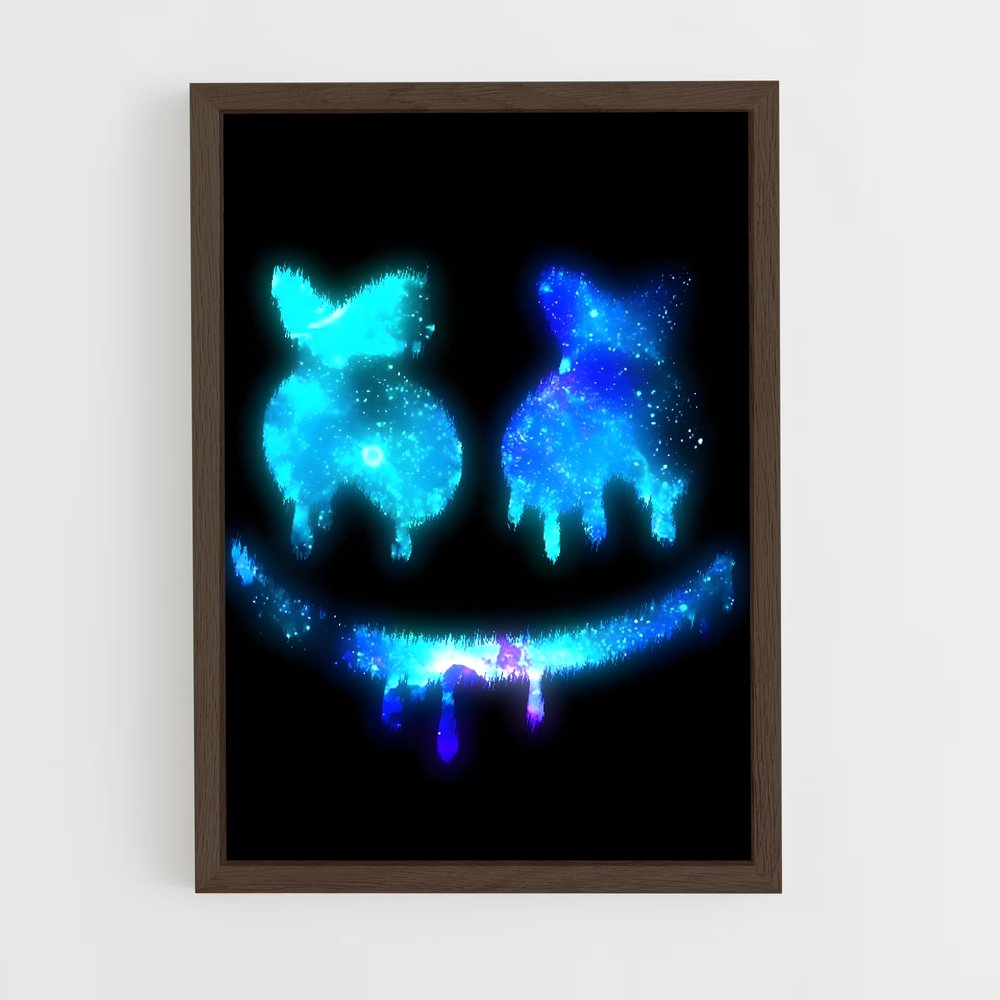 ap-marshmello-3 cadre Bois foncé