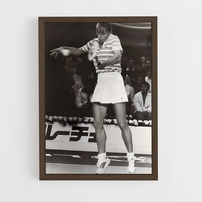 ap-martina navratilova-4 cadre Bois foncé