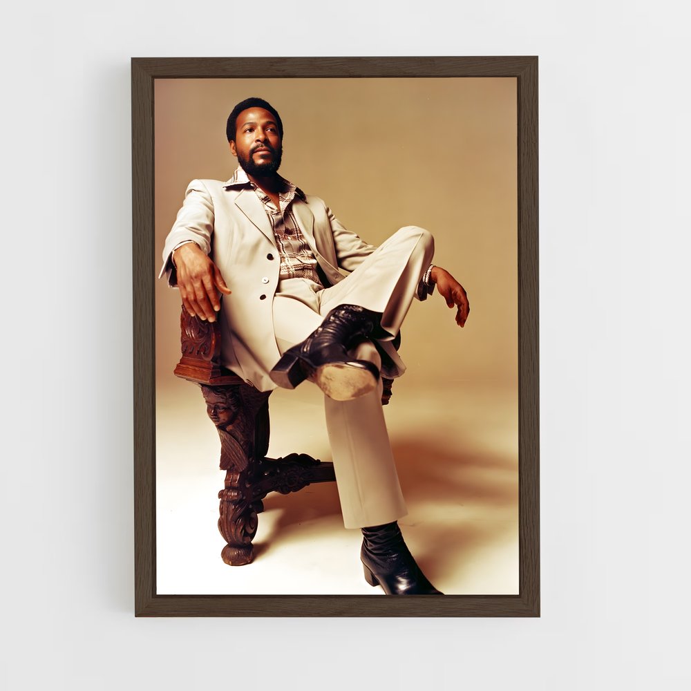 ap-marvin gaye-2 cadre Bois foncé