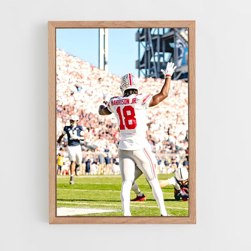 ap-marvin harrison jr-3 cadre Bois clair
