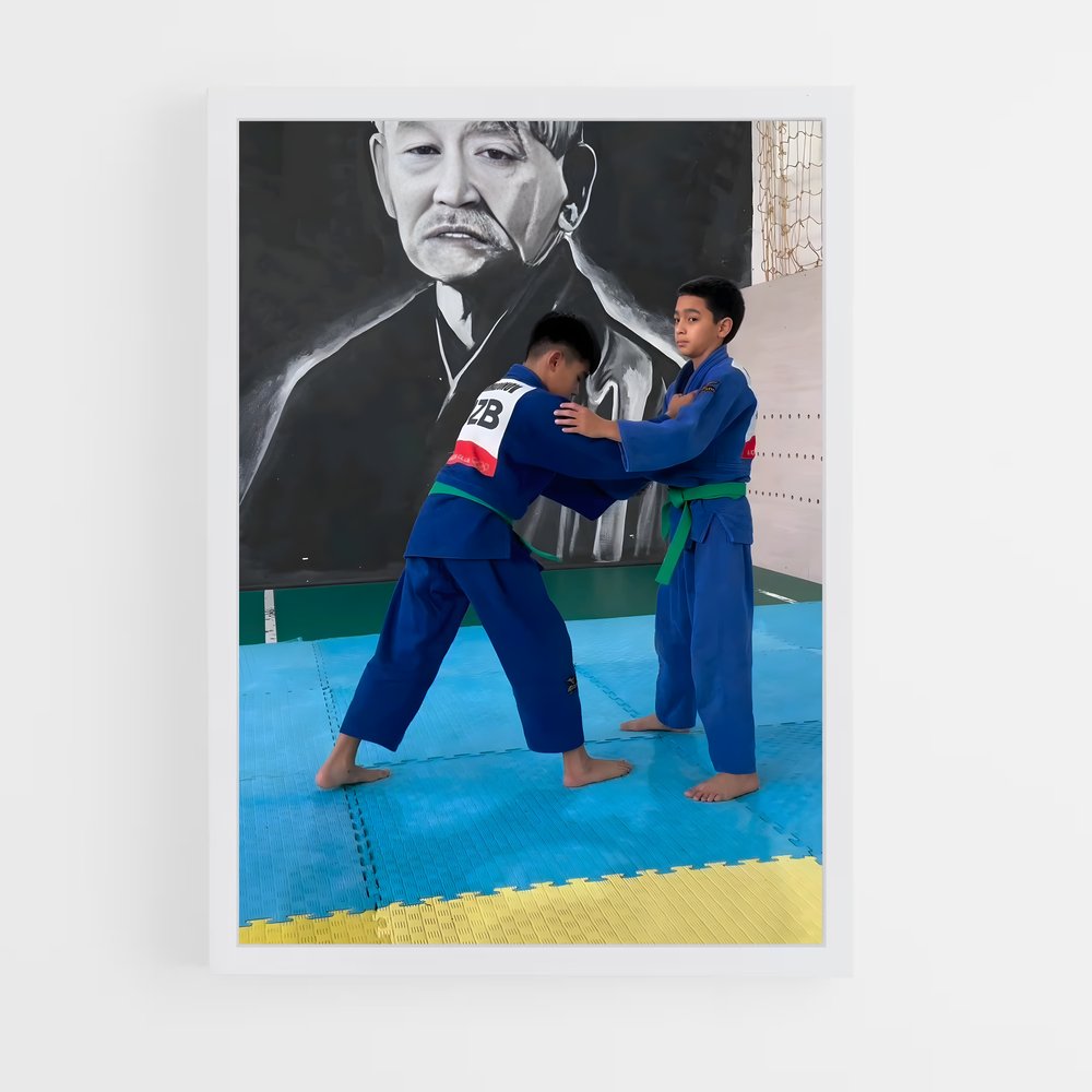 ap-masters judo-1 cadre Blanc