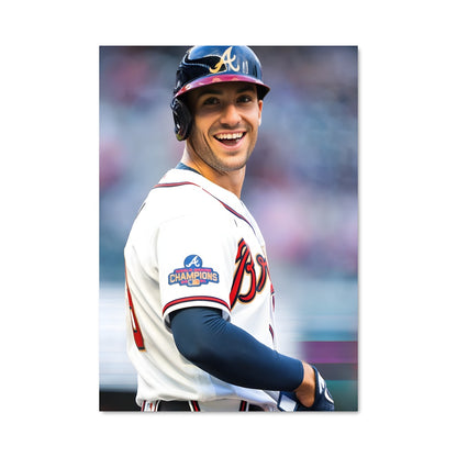 Poster Sourire au Baseball