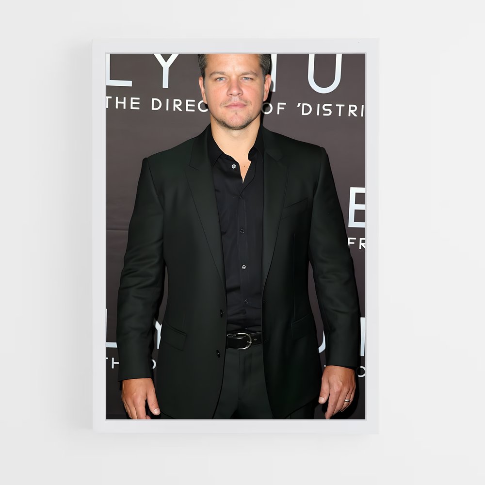 ap-matt damon-5 cadre Blanc