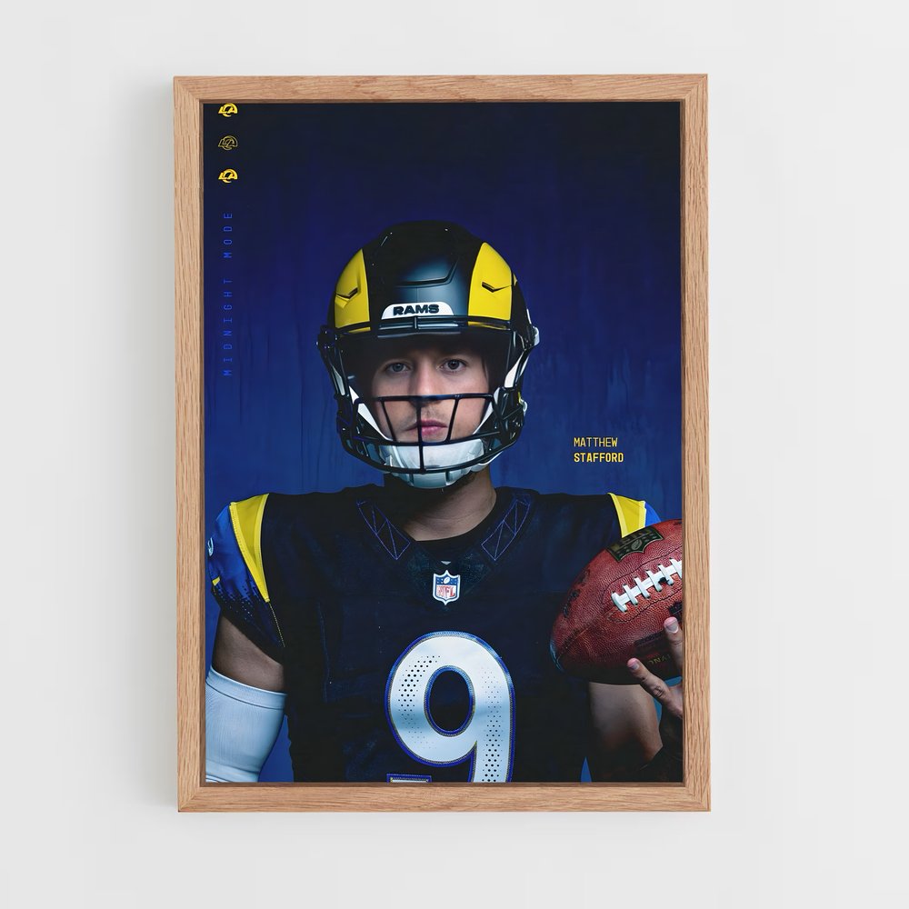 ap-matthew stafford-1 cadre Bois clair