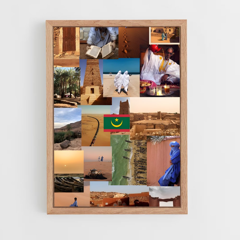 ap-mauritania-1 cadre Bois clair