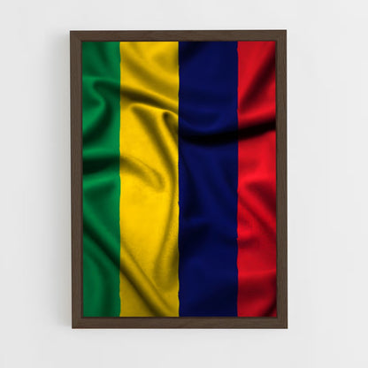 ap-mauritius flag-2 cadre Bois foncé