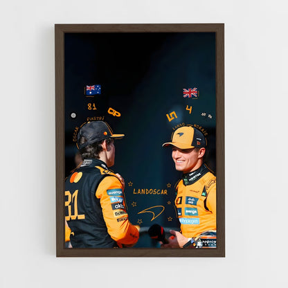 ap-mclaren f1 team-11 cadre Bois foncé