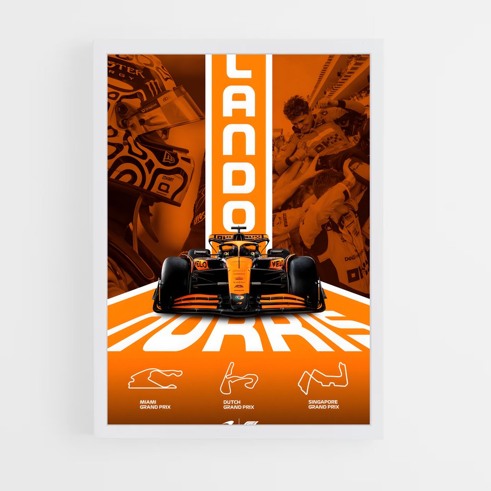 ap-mclaren f1 team-9 cadre Blanc