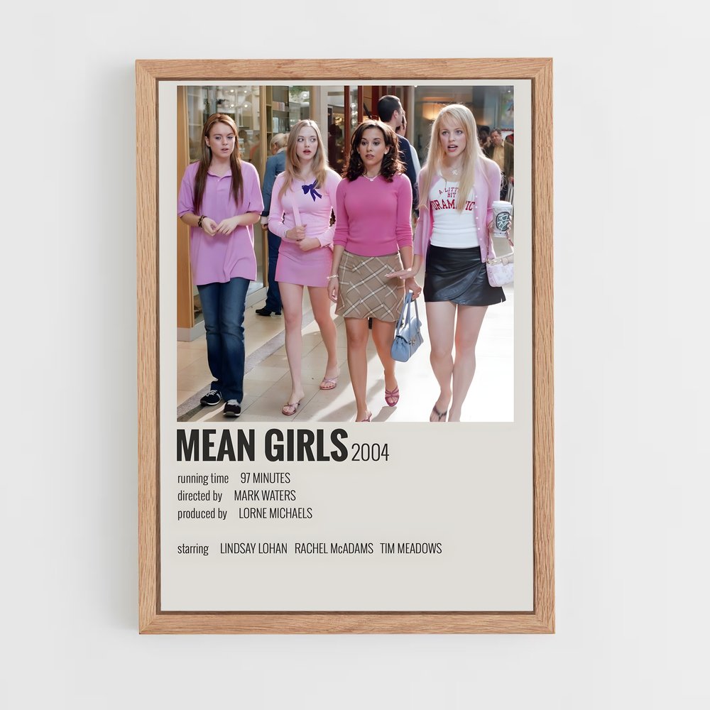 ap-mean girls-1 cadre Bois clair