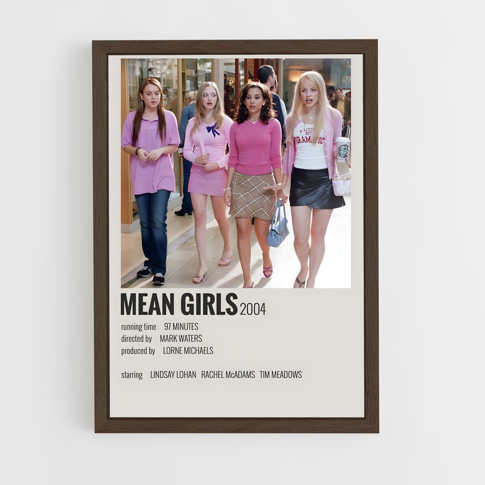 ap-mean girls-1 cadre Bois foncé
