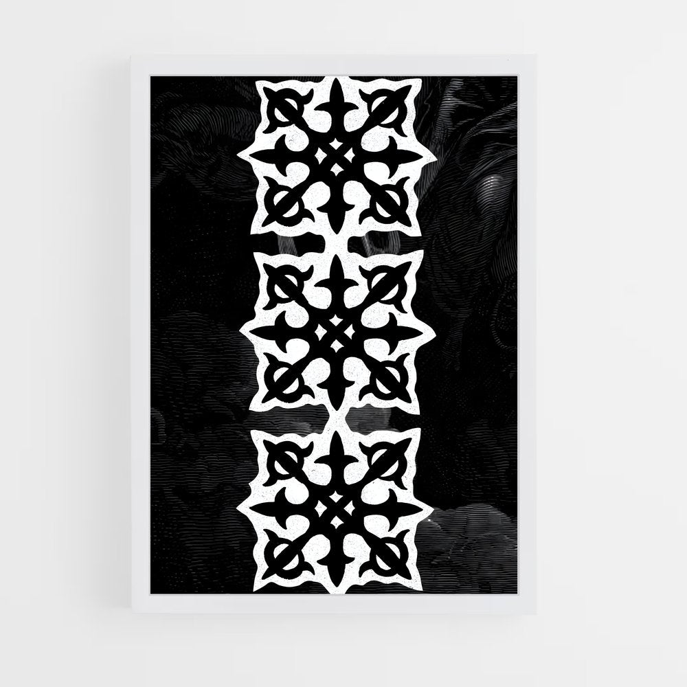 ap-medieval patterns-3 cadre Blanc