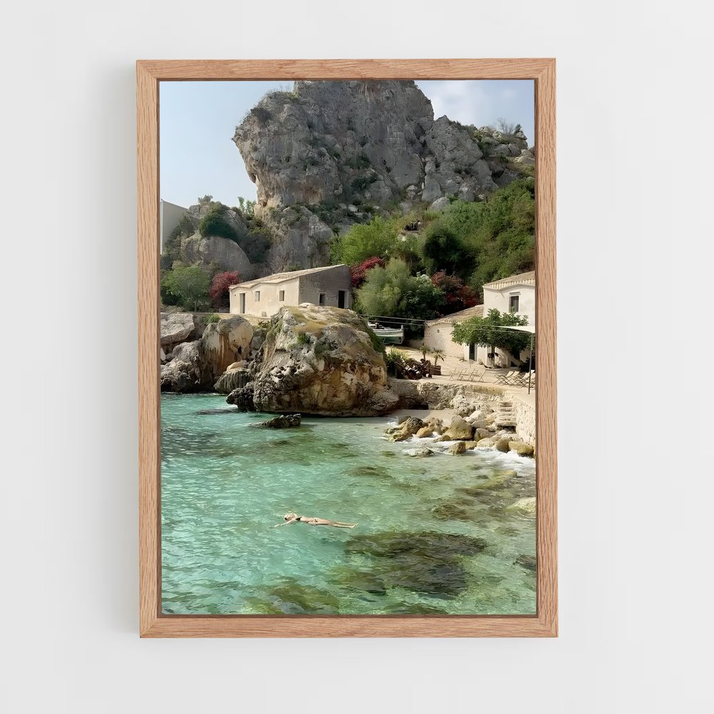 ap-mediterranean sea-13 cadre Bois clair