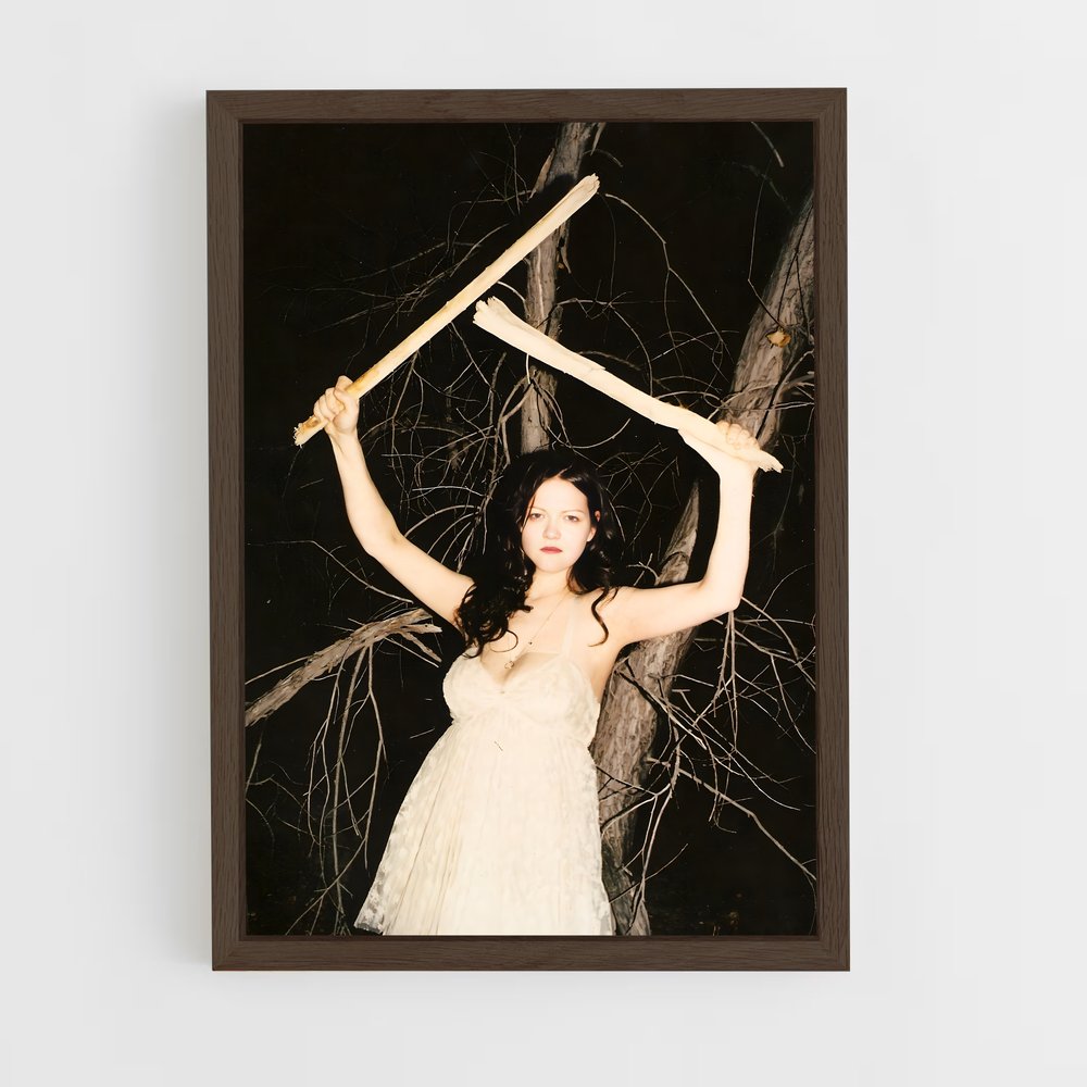 ap-meg white-1 cadre Bois foncé
