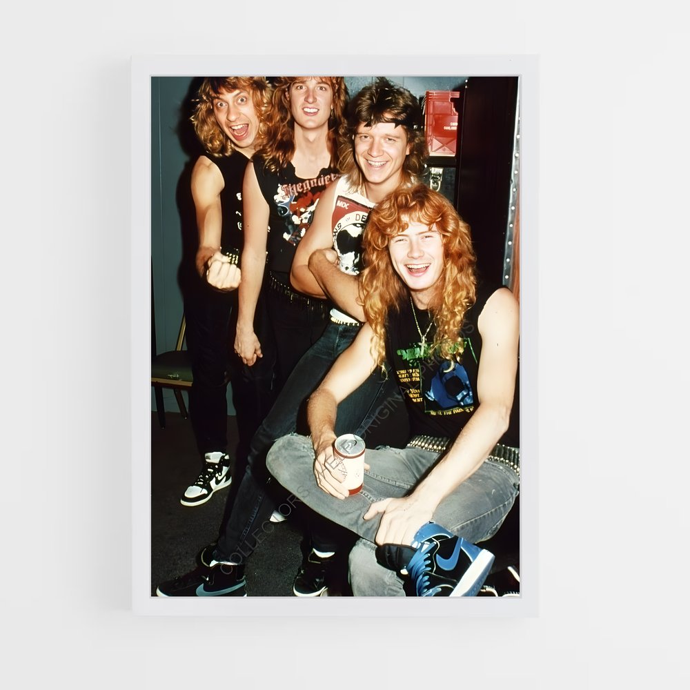 ap-megadeth-4 cadre Blanc