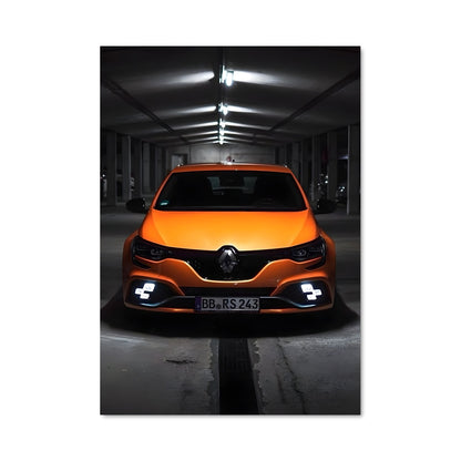 Poster Orange Électrique