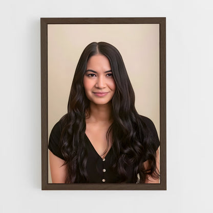 ap-melanie perkins-3 cadre Bois foncé