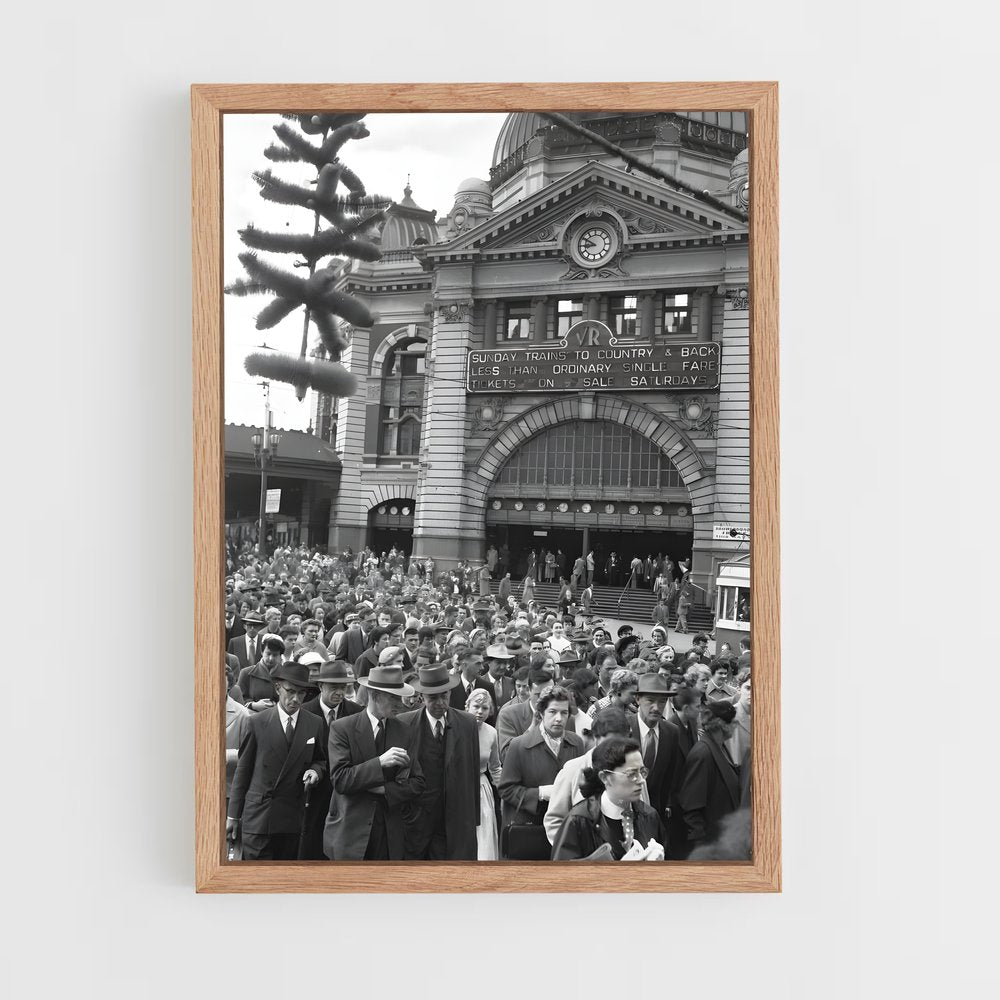 ap-melbourne 1956-4 cadre Bois clair