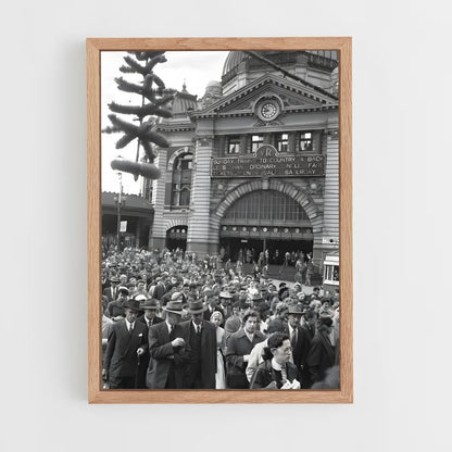 ap-melbourne 1956-4 cadre Bois clair