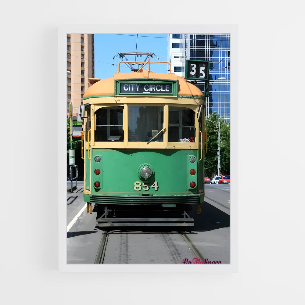 ap-melbourne tram-7 cadre Blanc
