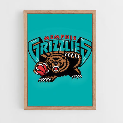 ap-memphis grizzlies-2 cadre Bois clair