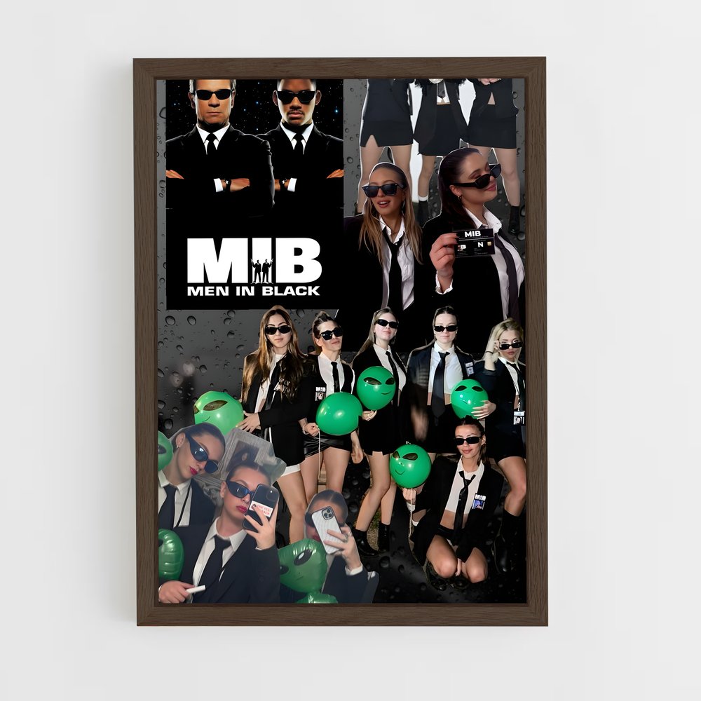 ap-men in black-1 cadre Bois foncé