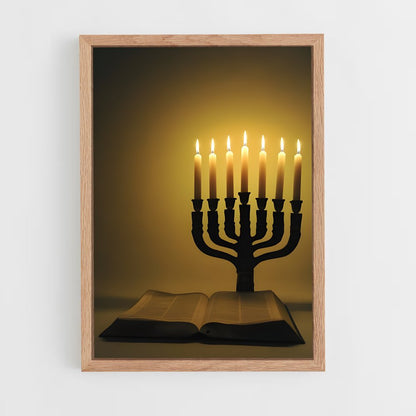 ap-menorah-1 cadre Bois clair