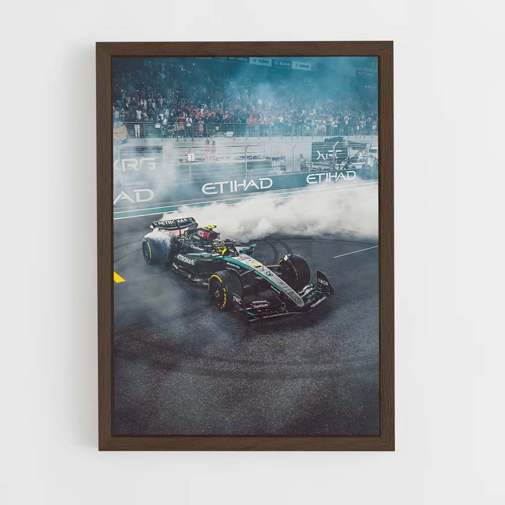 ap-mercedes-amg petronas f1 team-1 cadre Bois foncé