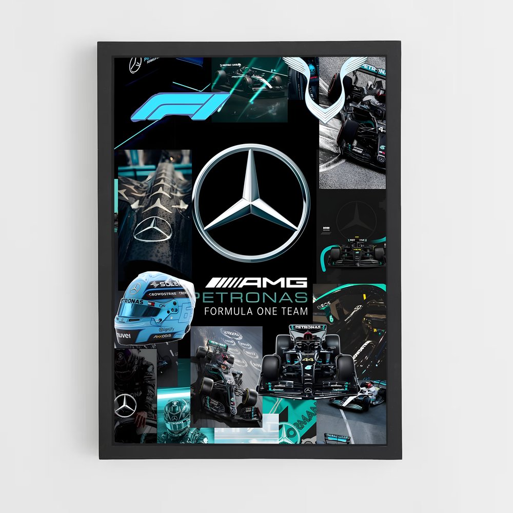 ap-mercedes-amg petronas f1 team-3 cadre Noir