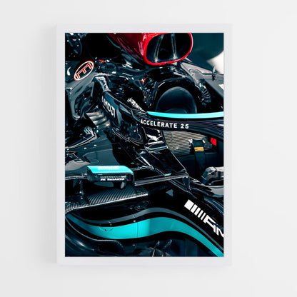 ap-mercedes w12-8 cadre Blanc