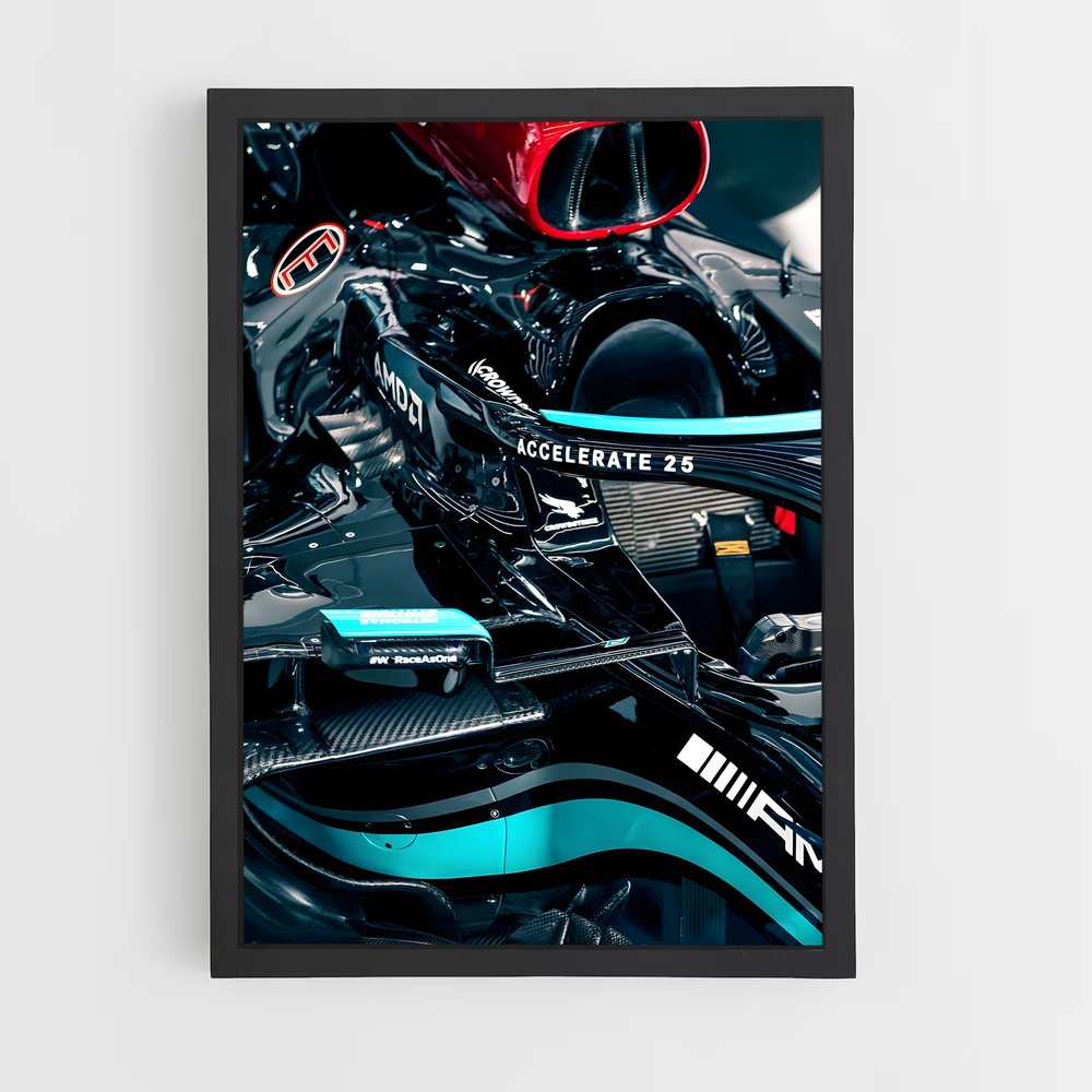 ap-mercedes w12-8 cadre Noir