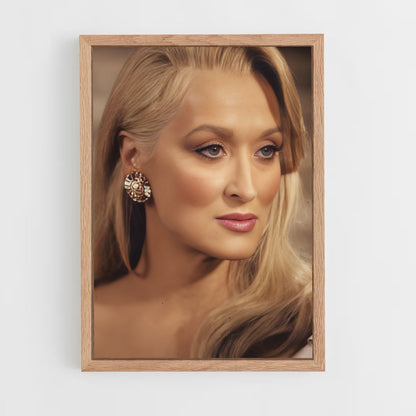 ap-meryl streep-3 cadre Bois clair