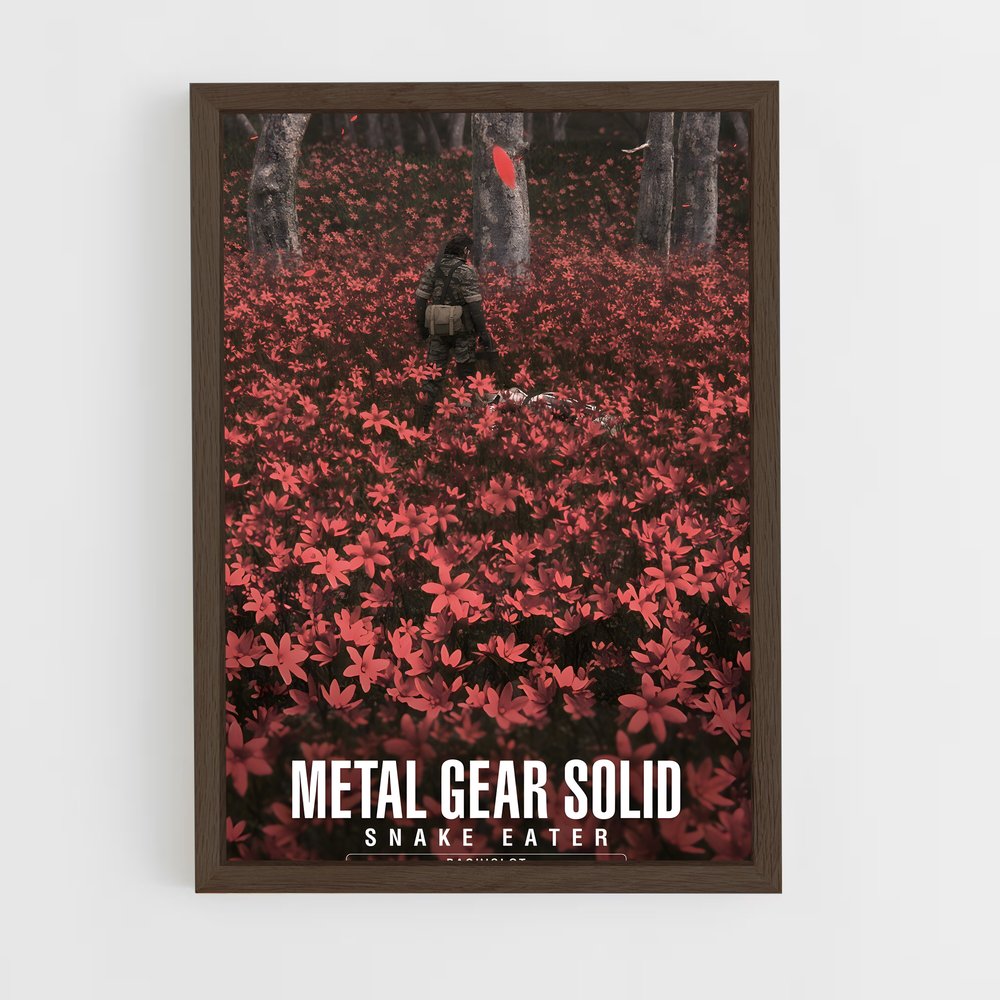 ap-metal gear solid-2 cadre Bois foncé