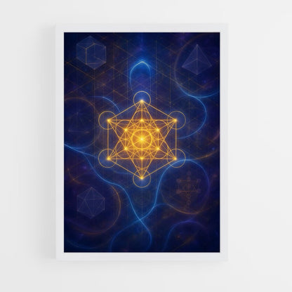 ap-metatron cube-3 cadre Blanc