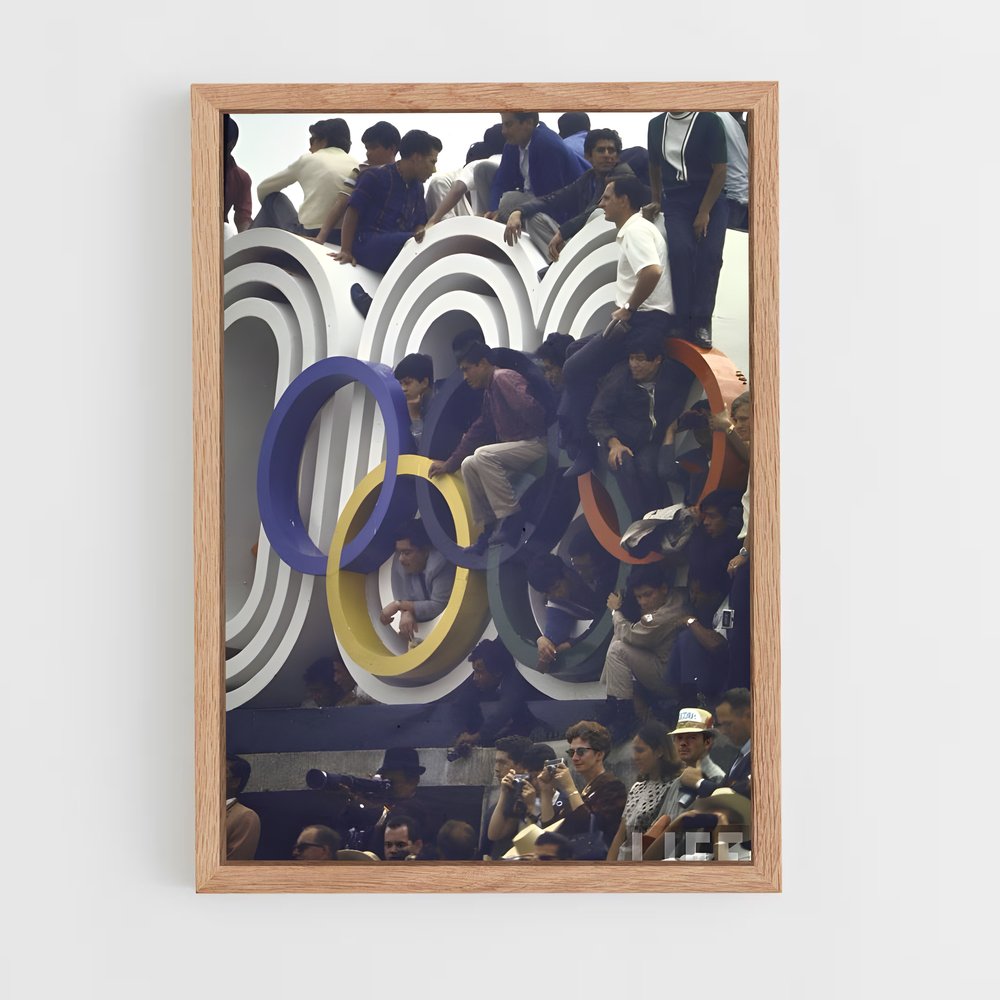 ap-mexico city 1968-1 cadre Bois clair