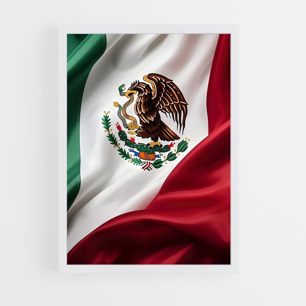 ap-mexico city flag-1 cadre Blanc