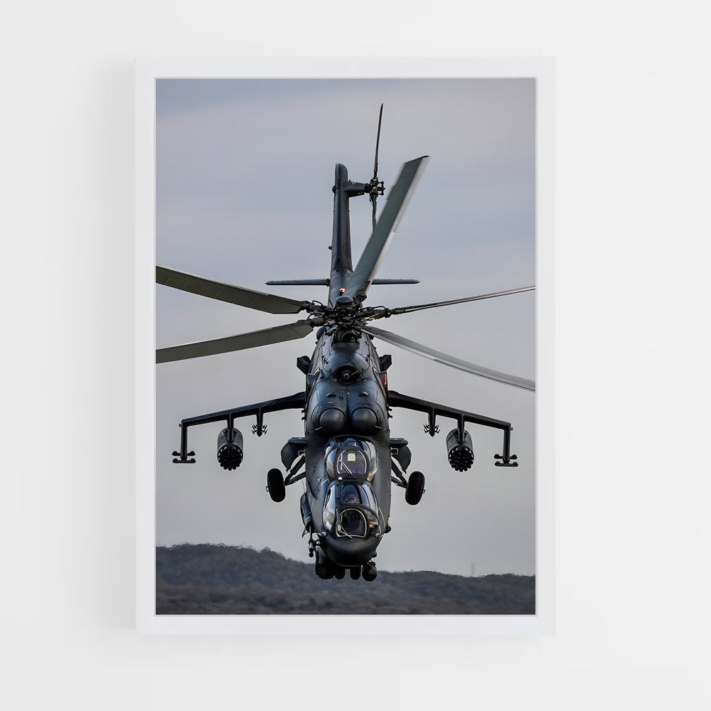 ap-mi-24 hind-1 cadre Blanc