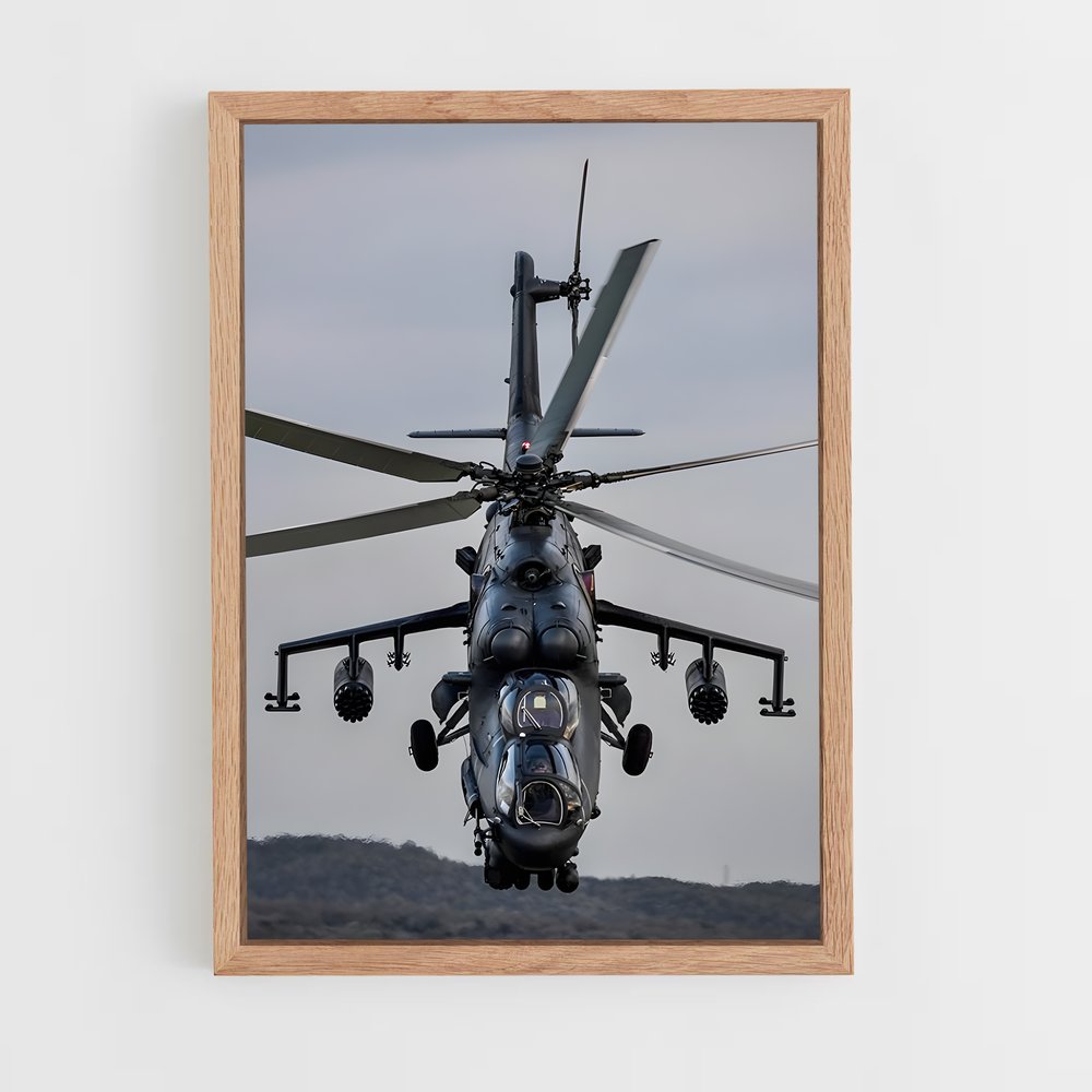 ap-mi-24 hind-1 cadre Bois clair