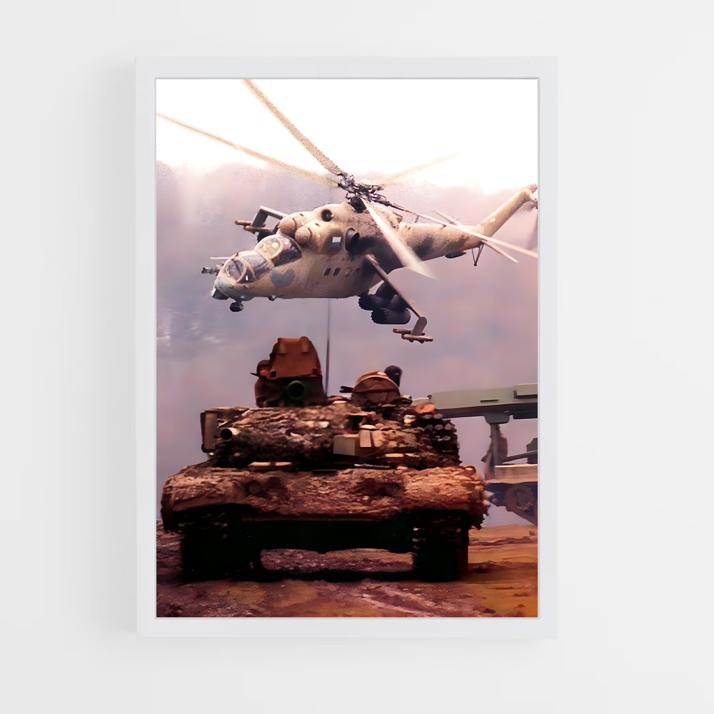ap-mi-24 hind-2 cadre Blanc